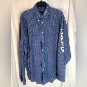 Julian Y’uomo Men’s Western “Cowboy Up” Long Sleeve Shirt